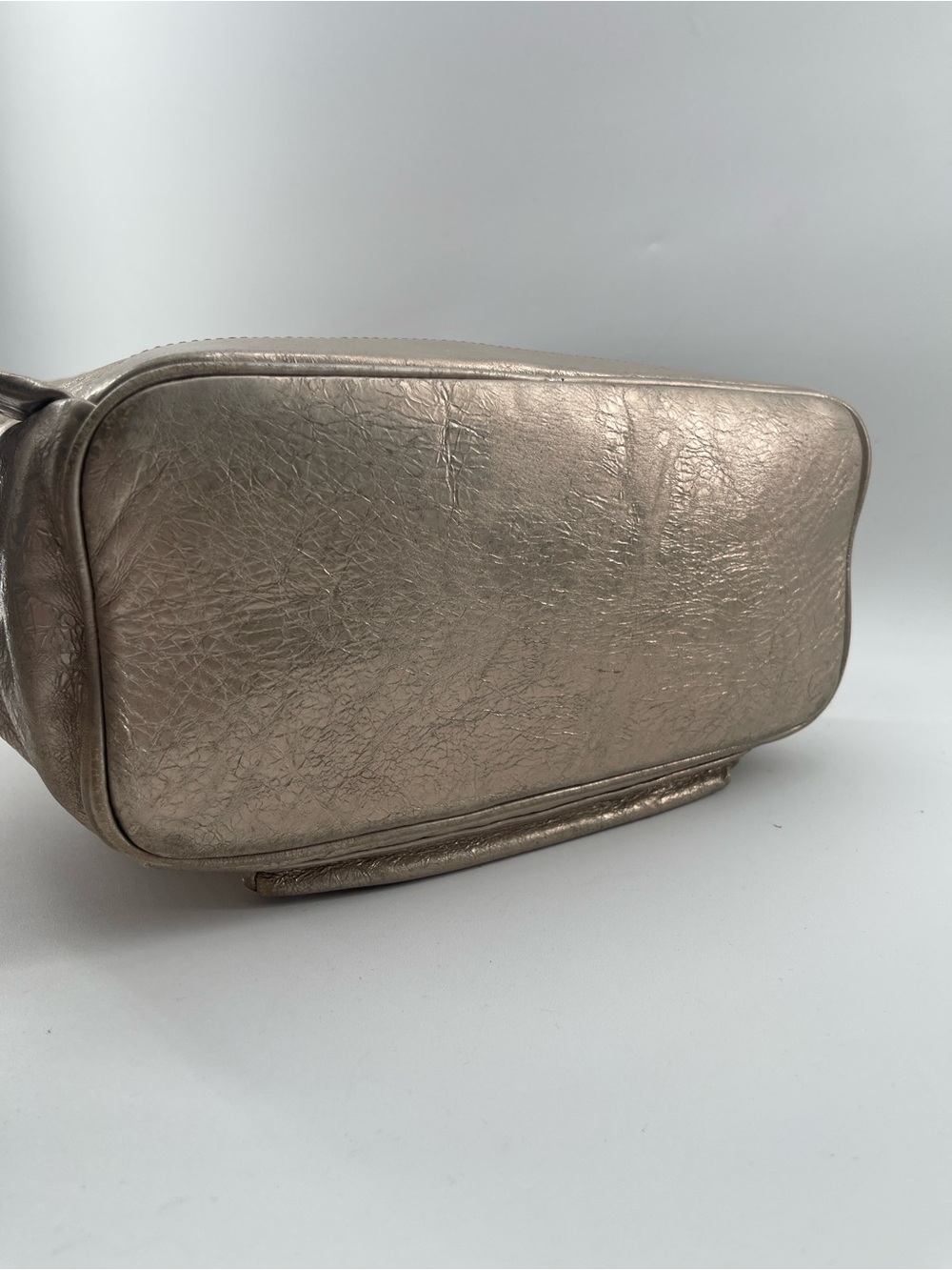 MCM Rucksack Metalic Gold Backpack - Picture 5 of 15